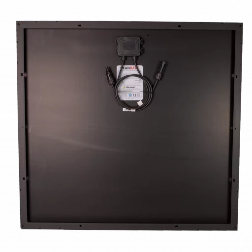 SKANBATT Solcellepanel Mono 100W Sort - 720x765x30mm