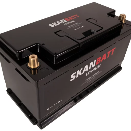 SKANBATT Lithium Batteri 12V 150AH 150A BMS (352x174x190mm)
