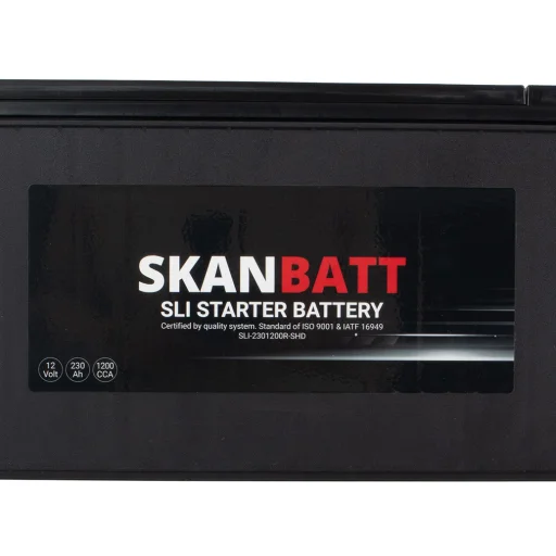 SKANBATT SLI SHD Startbatteri 12V 230AH 1200CCA (518x276x218mm) +R