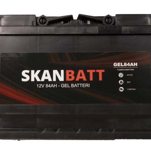 SKANBATT GEL Batteri 12V 84AH (353x175x190mm) +høyre