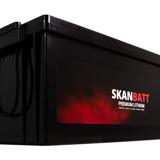SKANBATT Premium Lithium - 48V 50Ah 50A BMS - 522x238x218mm - Bluetooth - 8 Års garanti