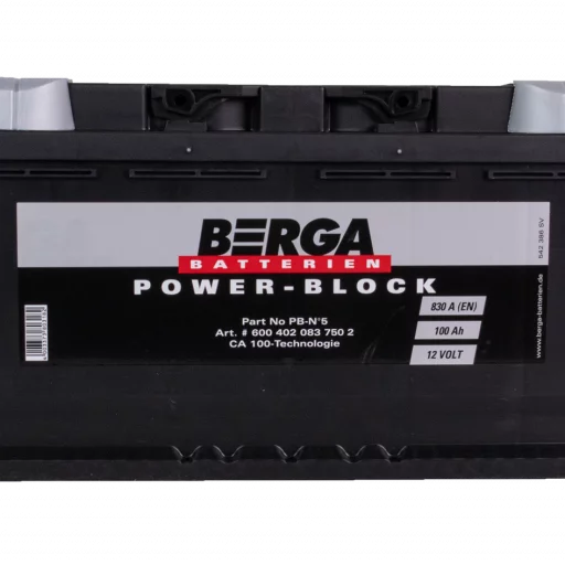 BERGA Power Block 12V 100AH 830CCA (353/175/190mm)