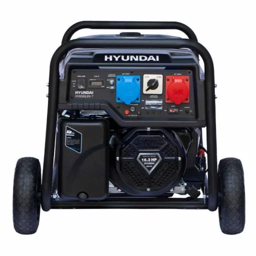 HYUNDAI HY10100LEK-T Proff Strømaggregat 8000W - 400V & 230V 1-FAS - elektrisk start - bensin