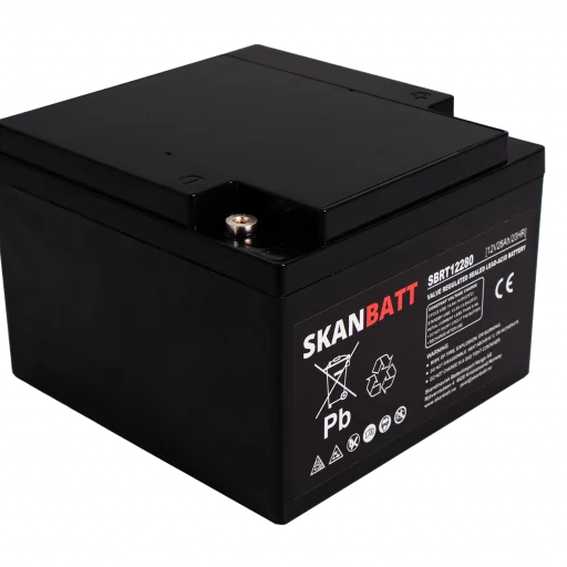 SKANBATT AGM Batteri 12V 28AH (166x175x125mm) M5