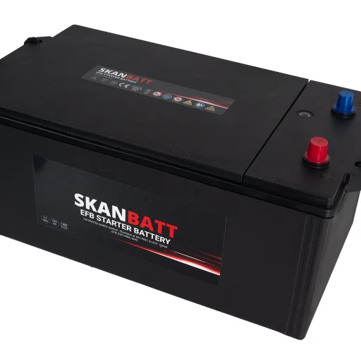 SKANBATT EFB SHD Startbatteri 12V 230AH 1400CCA (518x276x218mm) +L