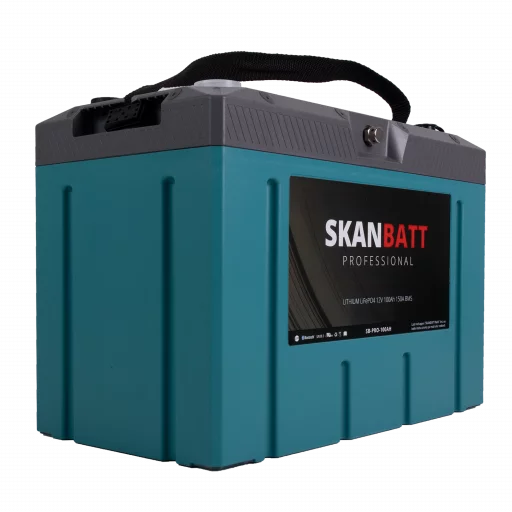 SKANBATT Lithium HEAT - IP67 - 12V 100Ah 150A BMS - HEAT - BT