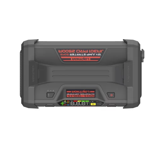 LOKITHOR Lithium Startbooster 12V 2500A med 150 PSI Luftkompressor