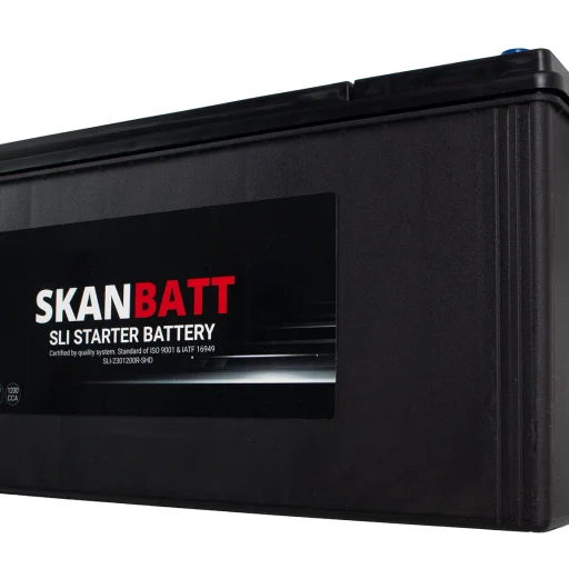 SKANBATT SLI SHD Startbatteri 12V 230AH 1200CCA (518x276x218mm) +R
