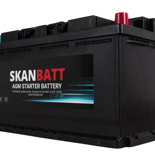 SKANBATT AGM Startbatteri 12V 95AH 850CCA (353x175x190mm) +R