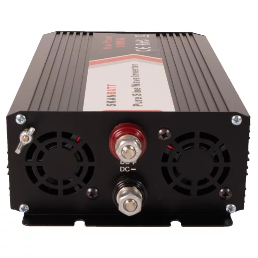 SKANBATT Inverter 24V 1000W (2000W) Ren Sinus m/Trådløs Fjernkontroll