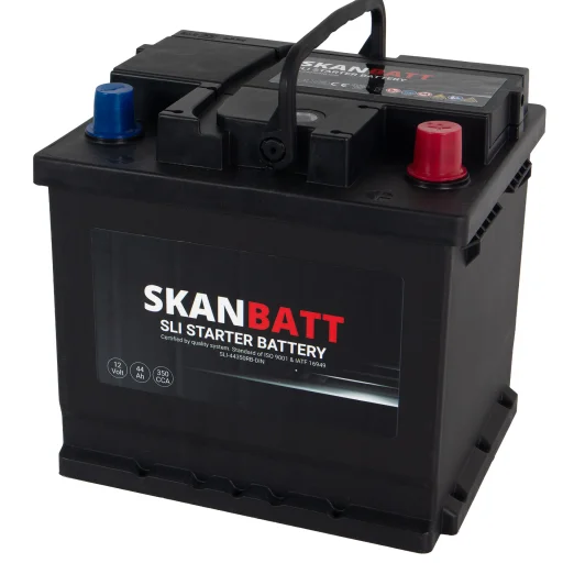 SKANBATT SLI Startbatteri 12V 44AH 350CCA (207x175x190mm) +R