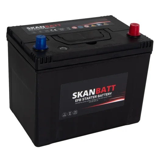SKANBATT EFB Startbatteri 12V 80AH 730CCA (260x174x225mm) +R