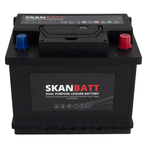 SKANBATT Dual Purpose 12V 62AH 630CA (242x175x190mm) +R