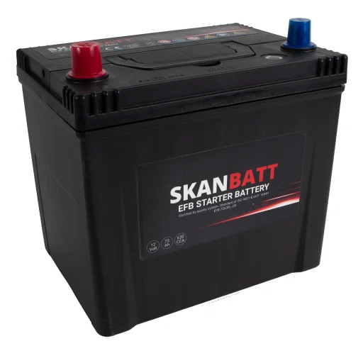 SKANBATT EFB Startbatteri 12V 73AH 630CCA (232x173x225mm) +L