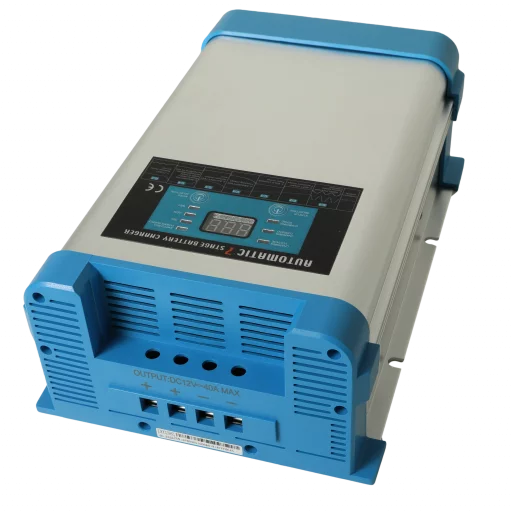 SMART BATTERY CHARGER 7-stegs Elektronisk Batterilader 12V 40A - 2 Kanaler (VEIL Kr. 2295.-)