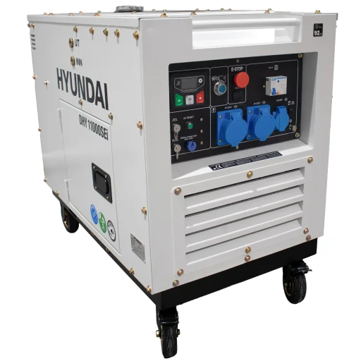 HYUNDAI DHY11000SEi Diesel Inverter Strømaggregat 8000W - Elektrisk start - Forvarming - ATS