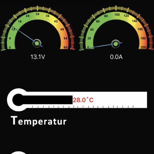 SKANBATT Bluetooth Lithium Batteri 12V 50AH 50A BMS