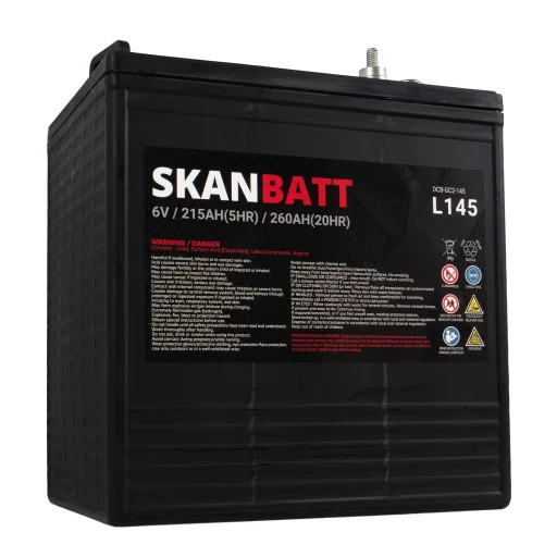 SKANBATT L145 Deep Cycle Batteri 6V 260Ah (264x181x276mm)