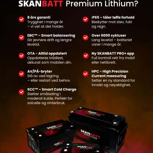 A4 flyer - SKANBATT Premium Lithium