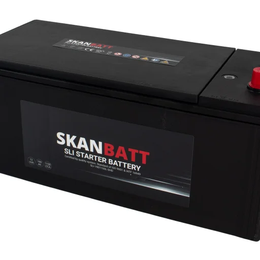 SKANBATT SLI SHD Startbatteri 12V 190AH 1150CCA (513x224x218mm) +L