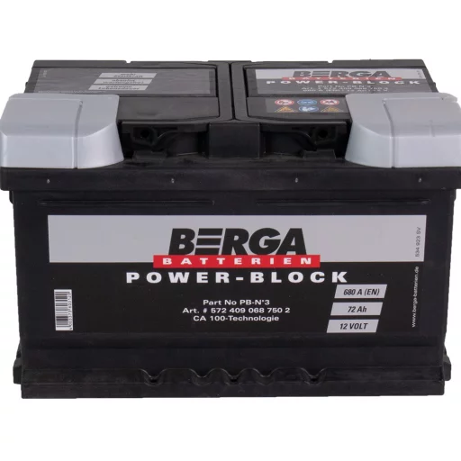 BERGA Power Block 12V 72AH 680CCA (278/175/175mm)