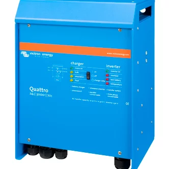 VICTRON Quattro 24/3000/70-50/50 Kombinert Batterilader og Inverter