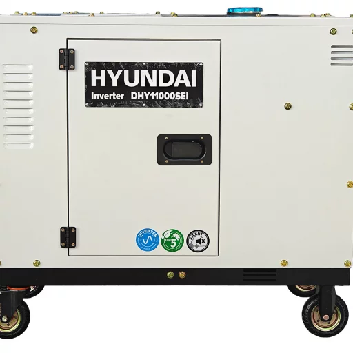 HYUNDAI DHY11000SEi Diesel Inverter Strømaggregat 8000W - Elektrisk start - Forvarming - ATS