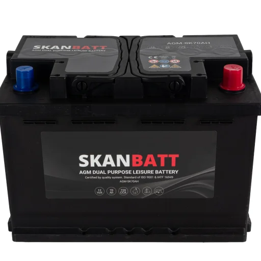SKANBATT AGM Dual Purpose 12V 70AH 720CCA/850CA (278x175x190mm) +H