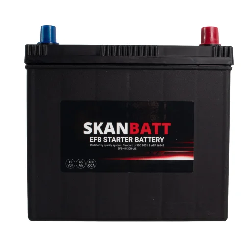 SKANBATT EFB Startbatteri 12V 45AH 430CCA (238x129x223mm) +R