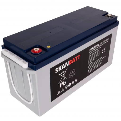 SKANBATT GEL Deep Cycle Batteri 12V 150AH (483x170x241mm) +venstre