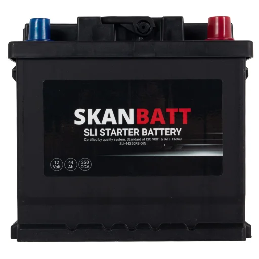 SKANBATT SLI Startbatteri 12V 44AH 350CCA (207x175x190mm) +R