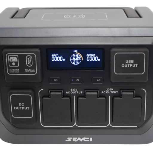 SENCI Lithium LPS 1152Wh Power Station med 1200W (2400W) sinus inverter