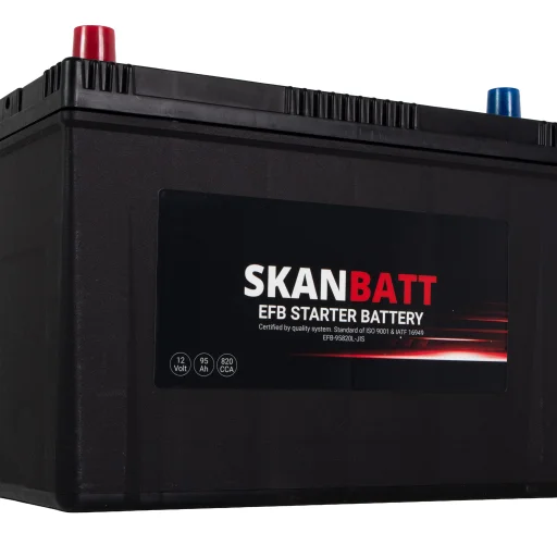 SKANBATT EFB Startbatteri 12V 95AH 820CCA (304x172x225mm) +L