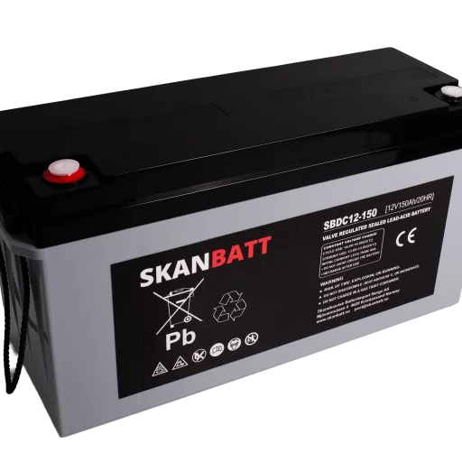 RITAR AGM Deep Cycle Batteri 12V 150AH C10 (483x170x241mm) +venstre