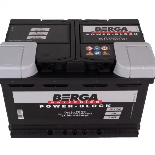 BERGA Power Block 12V 77AH 780CCA (278/175/190mm)