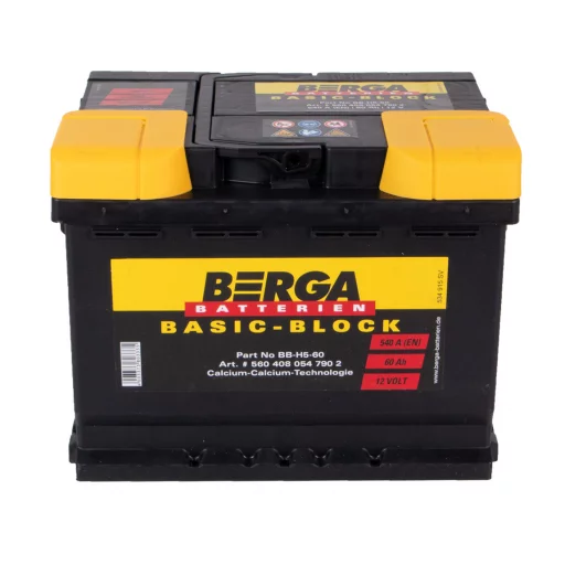 BERGA Basic Block 12V 60AH 540CCA (242/175/190mm)