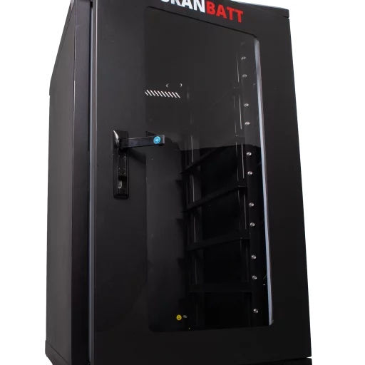 SKANBATT Kabinett/batteriskap for lithium rackmoduler 3U