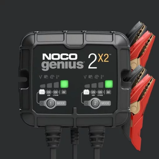 NOCO Elektronisk Batterilader 6/12V 2x2A (2-kanaler)
