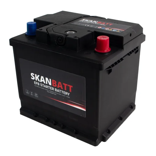 SKANBATT EFB Startbatteri 12V 50AH 480CCA (207x175x190mm) +R