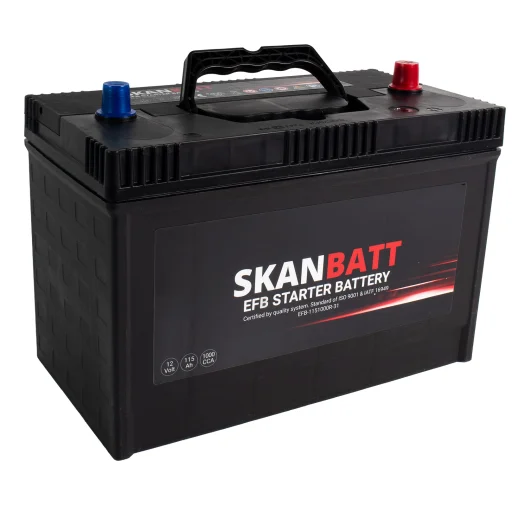 SKANBATT EFB Startbatteri 12V 115AH 1000CCA (330x173x239mm) +R