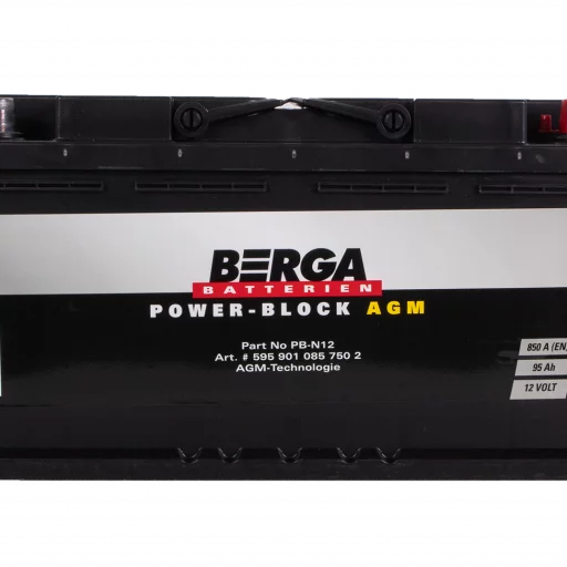 BERGA Power Block AGM 12V 95AH 850CCA (353/175/190mm)