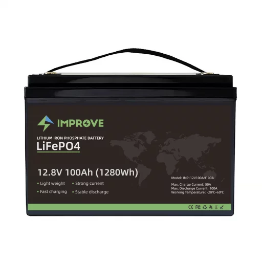 IMPROVE Lithium Batteri 12V 100Ah (LiFePO4) BMS 100A