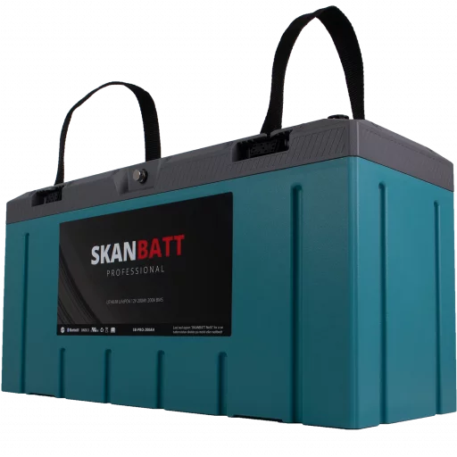 SKANBATT Lithium HEAT - IP67 - 12V 200Ah 200A BMS - HEAT - BT