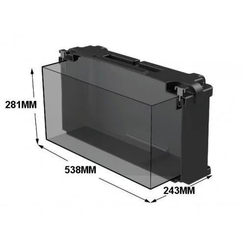 Batterikasse 538x243x281mm (innvendig)