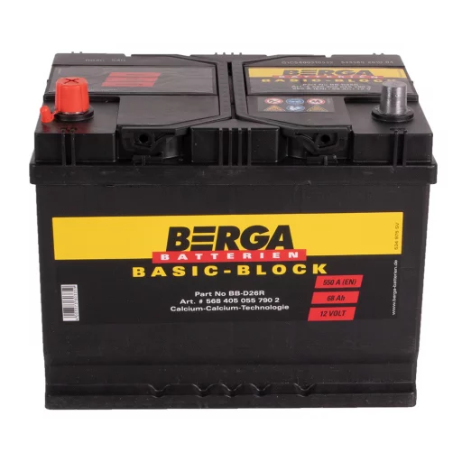 BERGA Basic Block 12V 68AH 550CCA (261/175/220mm)