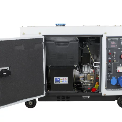 HYUNDAI DHY8600SE Strømaggregat 6300W - Elektrisk start - Diesel - Forvarming