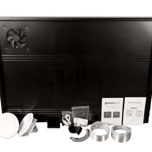 SKANBATT Solventilator SV-40 - LCD display - Motoriserte ventiler - 98m3/h luftvolum3