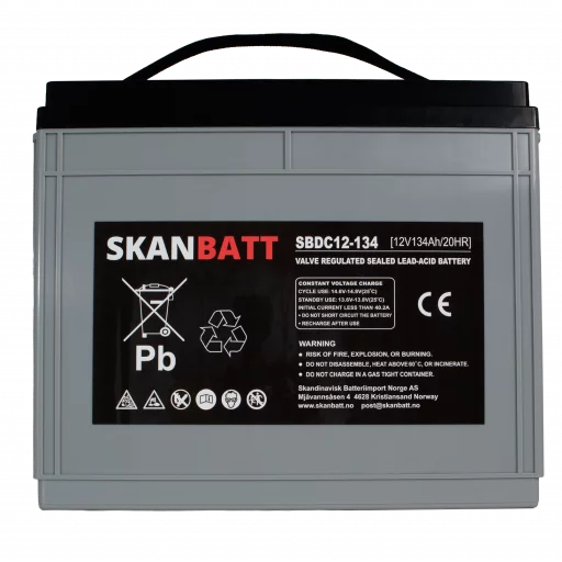 RITAR AGM Deep Cycle Batteri 12V 134AH C10 (340x173x280mm) +venstre
