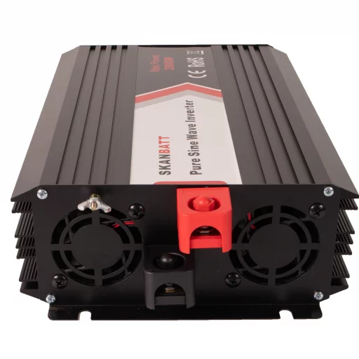 SKANBATT Inverter 12V 2000W  Ren Sinus m/Trådløs Fjernkontroll