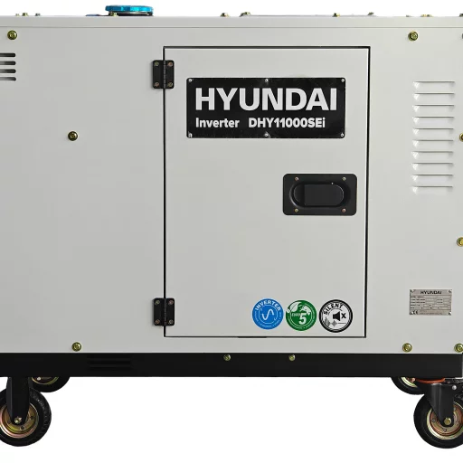 HYUNDAI DHY11000SEi Diesel Inverter Strømaggregat 8000W - Elektrisk start - Forvarming - ATS